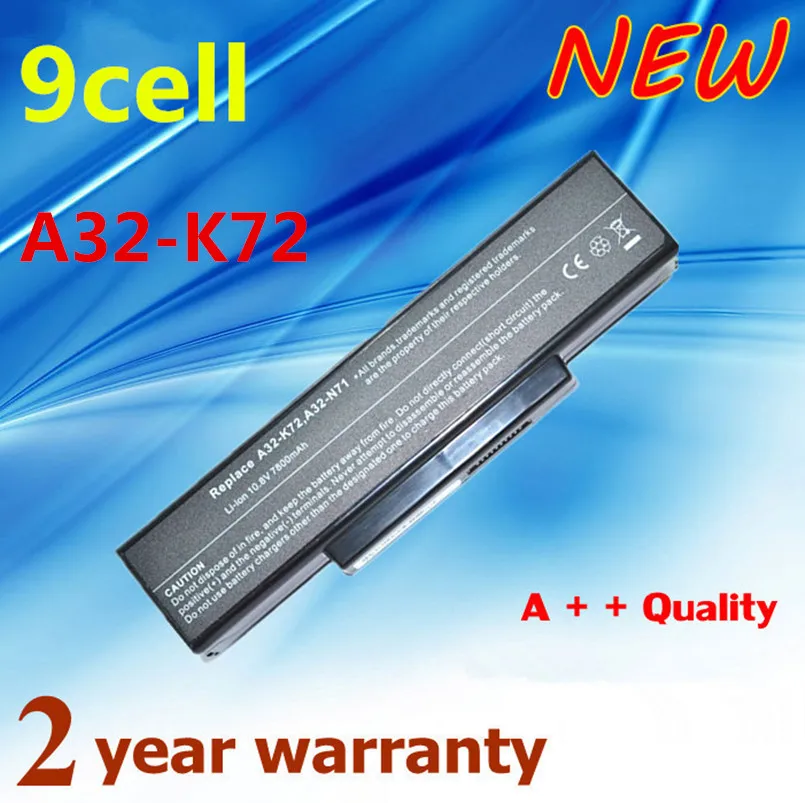 

A32-K72 Laptop Battery FOR ASUS K72P K72Q K72R K72S K72Y K73 K73E K73J K73JK K73S K73SV N71J N71JA N71JQ N71JV N71V N71VG