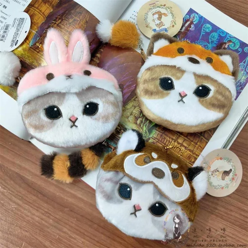 

Mofusand Акула Cat Сборная лесная серия Кошачья трансформация Панда Голова кролика Тип нулевого кошелька Симпатичная сумка для хранения на складе