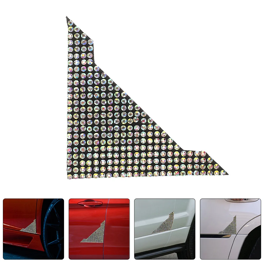 

8Pcs Car Door Protection Film Rhinestone Anti-Collision Strip Car Door Edge Guards Protector Bumper Protector Trim