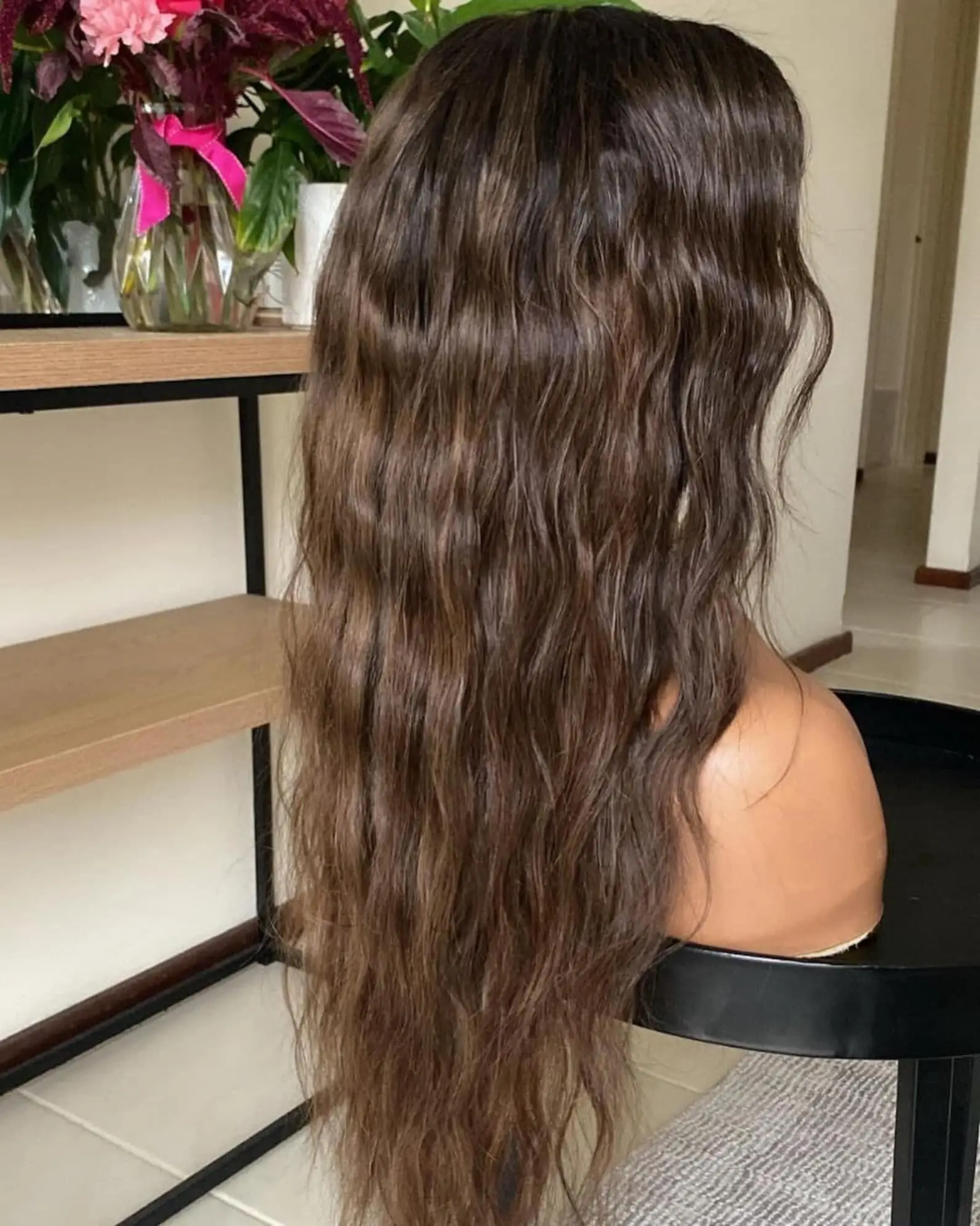 Soft  Glueless Dark Brown Wave 30inch 5x5 Silk Base Jewish Human Hair Wig With Baby Hair HD Lace European Hair Preplucked Daily