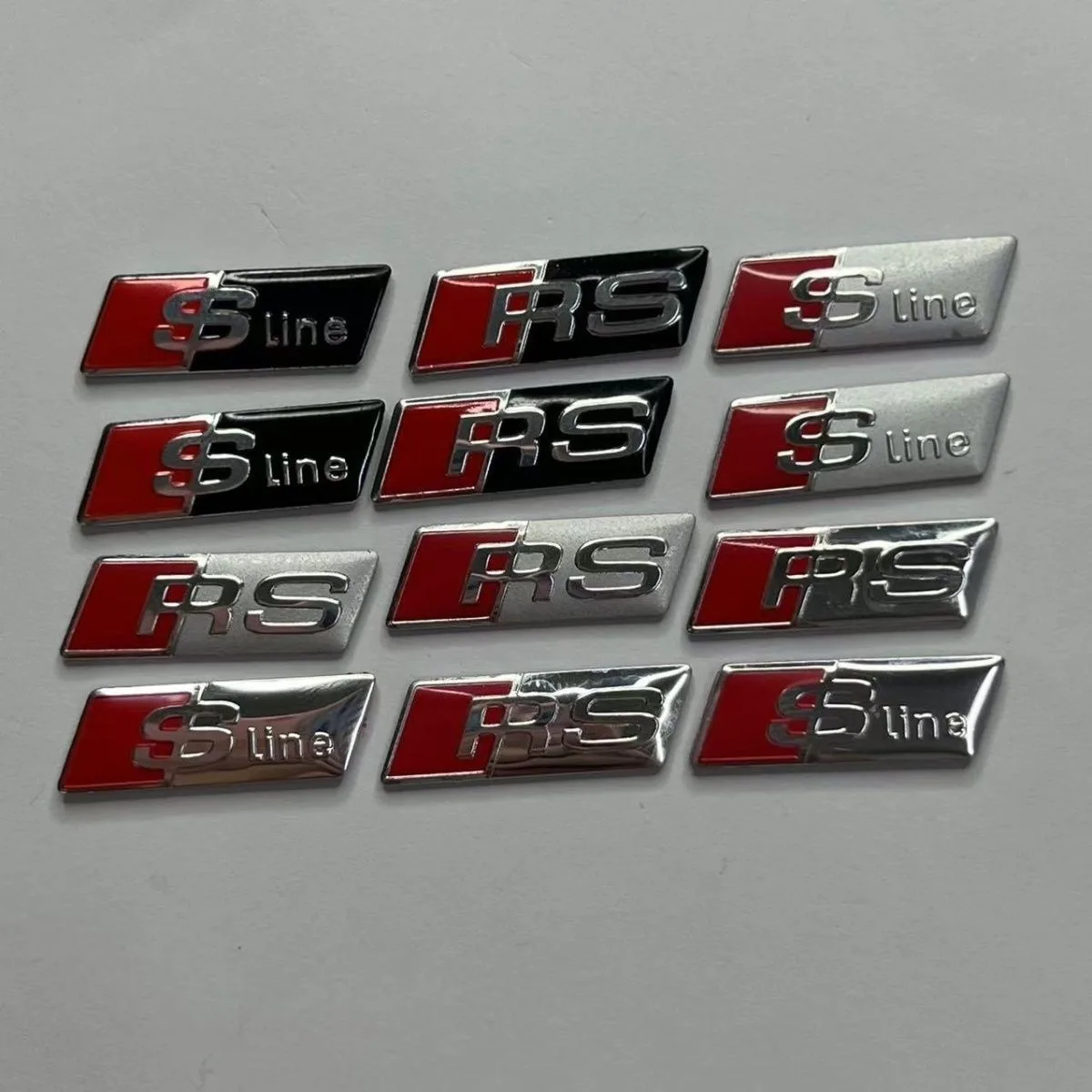 

For Sline RS Logo Emblem Car Steering Wheel Sticker for Audi SLine A3 A4 A5 A6 A7 A8 Q3 Q5 RS6 S3 S4 S5 S6 S7 S8 SQ5 FXPT-RS