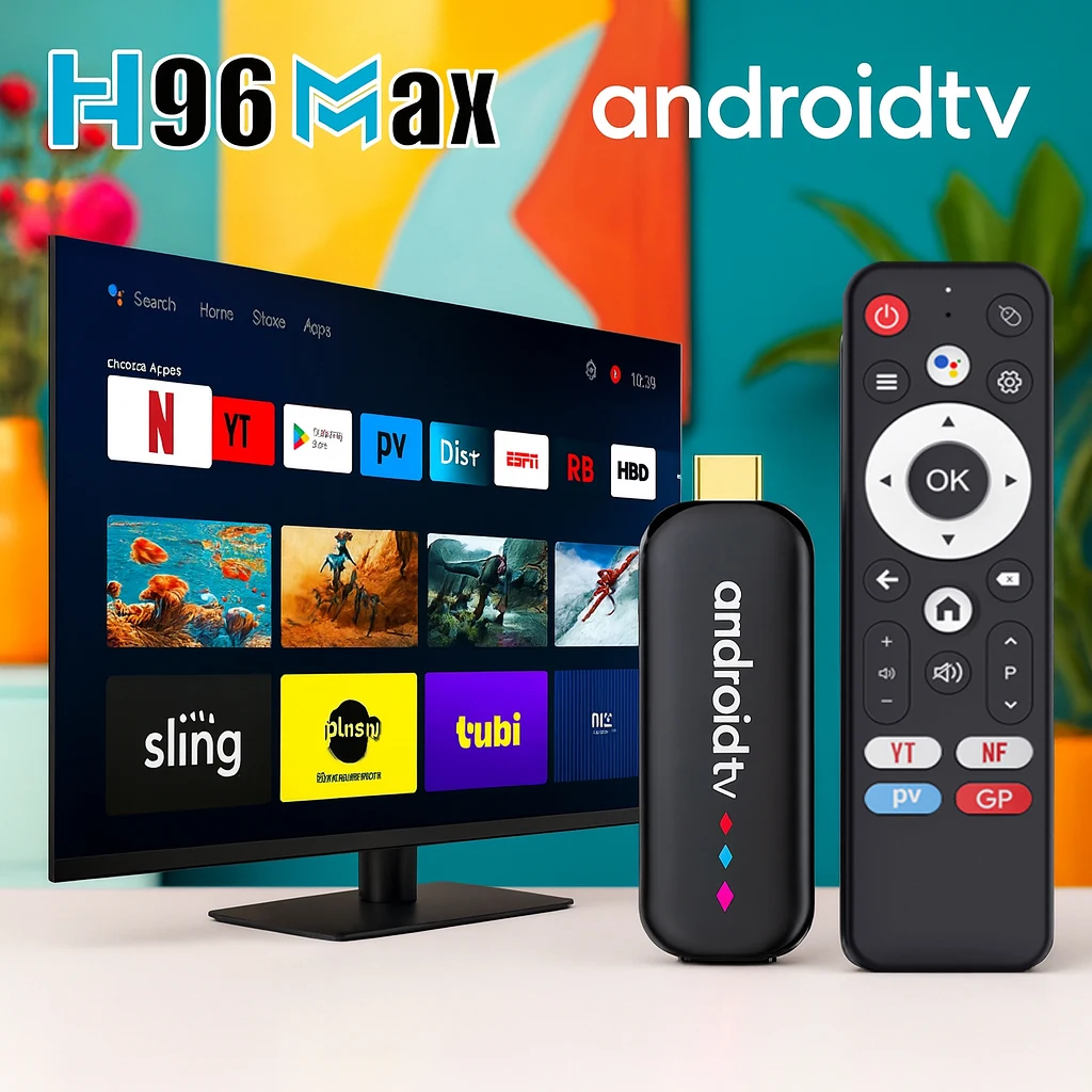 H96 MAX Amlogic S905L3 Androidtv 14.0 4Kx2k@30fps 2.4G/5G Dual WiFi BT4.0+ 100M إيثرنت Google Voice Assistant Netflix tvbox #1
