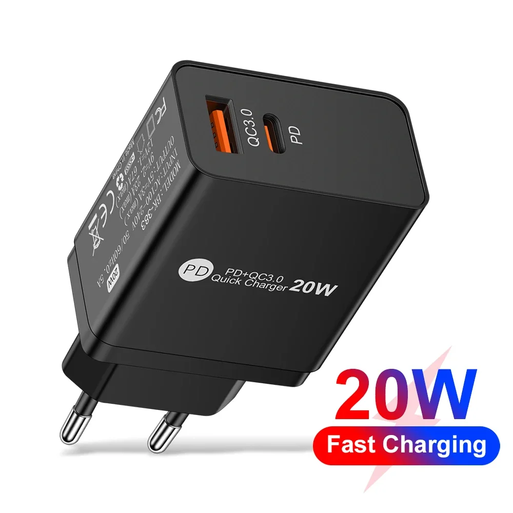 

PD 20W USB Charger Fast Charging Type C Mobile Phone Charger For Iphone 14 15 Pro Max Samsung Xiaomi 13 14 Huawei oppo oneplus