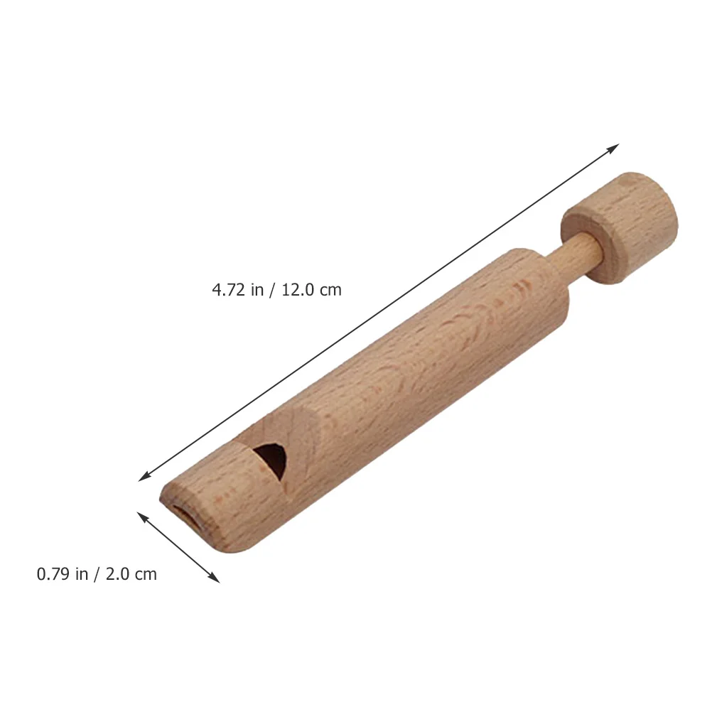 

Kids Wooden Piccolo Flute Push Pull Instrument Safe Durable Stimulate Interest Music Education Practice Travel Performance