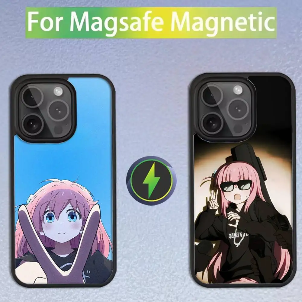 

Bocchi the Rock Anime Phone Case For iPhone 16,15,14,13,12,11,Pro,Max,Plus,Mini,SE Magsafe Magnetic Wireless Charging
