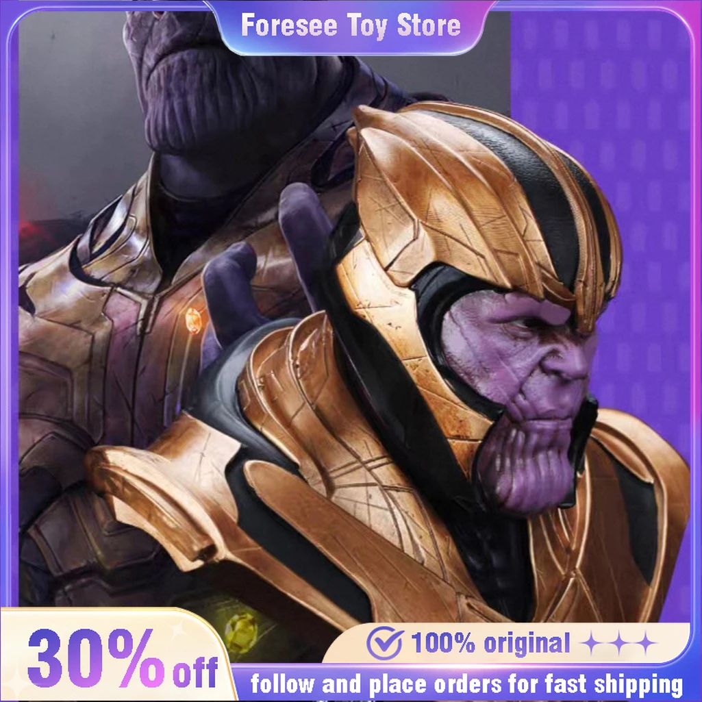 Nieuwe 39 cm De Avengers Thanos Grote Hars Buste Sculptuur Model Schurk Figuur Desktop Ornament Decoraties Beste Cadeau voor Kinderen