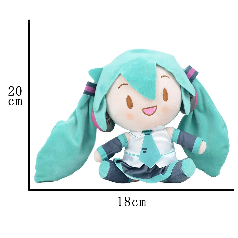 دمية قطيفة كرتونية هاتسوني ميكو 2026، لعبة أنمي ساكورا ميكو، شخصية سنو ميكو، كاواي بوضعية جلوس، هدايا عيد الميلاد للأطفال