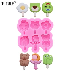 Snowman ice cream resin cream gel phone case head rope jewelry DIY water cup sticker silicone mold Epoxy clay Chocolate molds