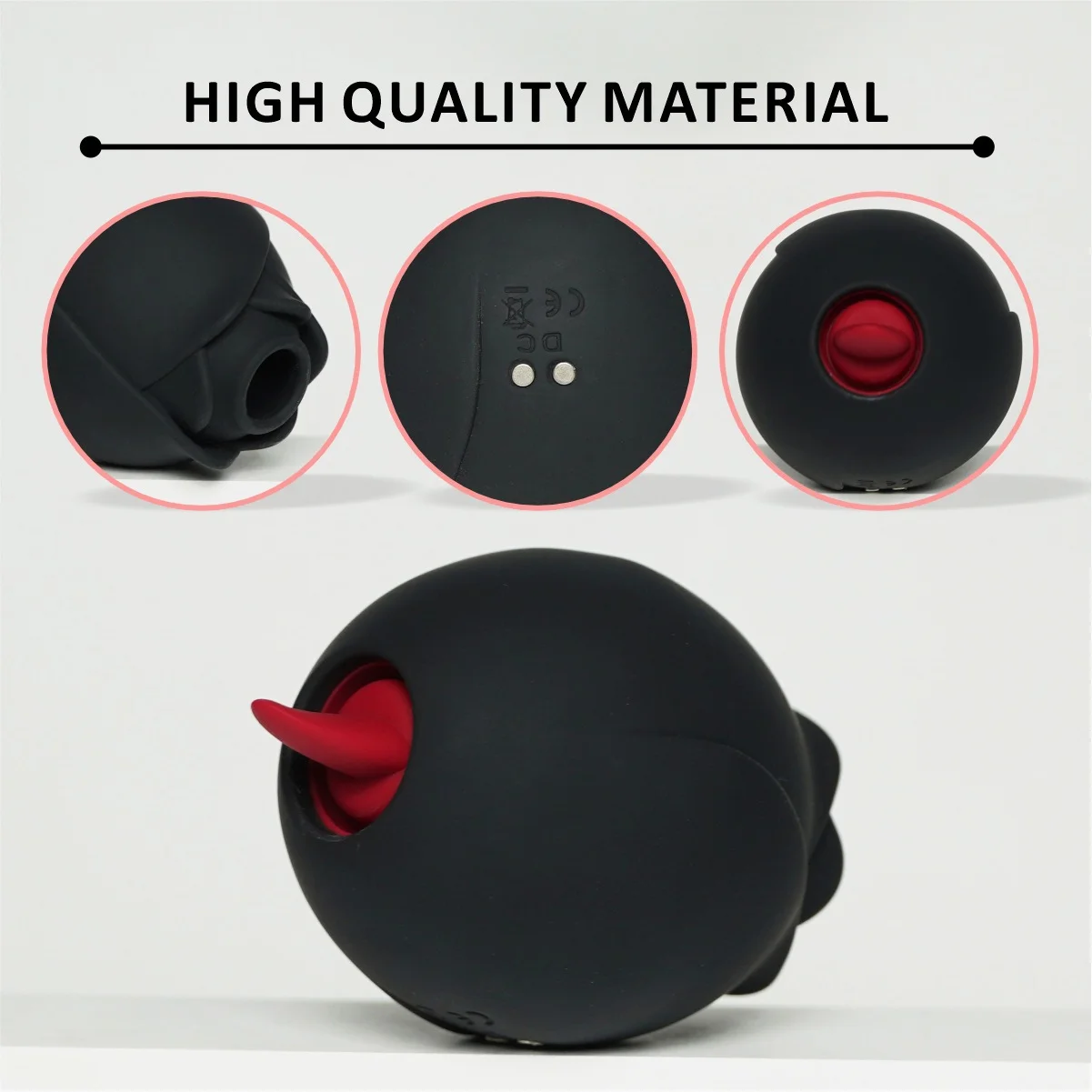 Flor de rosa chupando lengua lamiendo aplicación vibratoria Control remoto masaje femenino autopedición suministro para adultos juguetes sexuales para mujeres 18 +