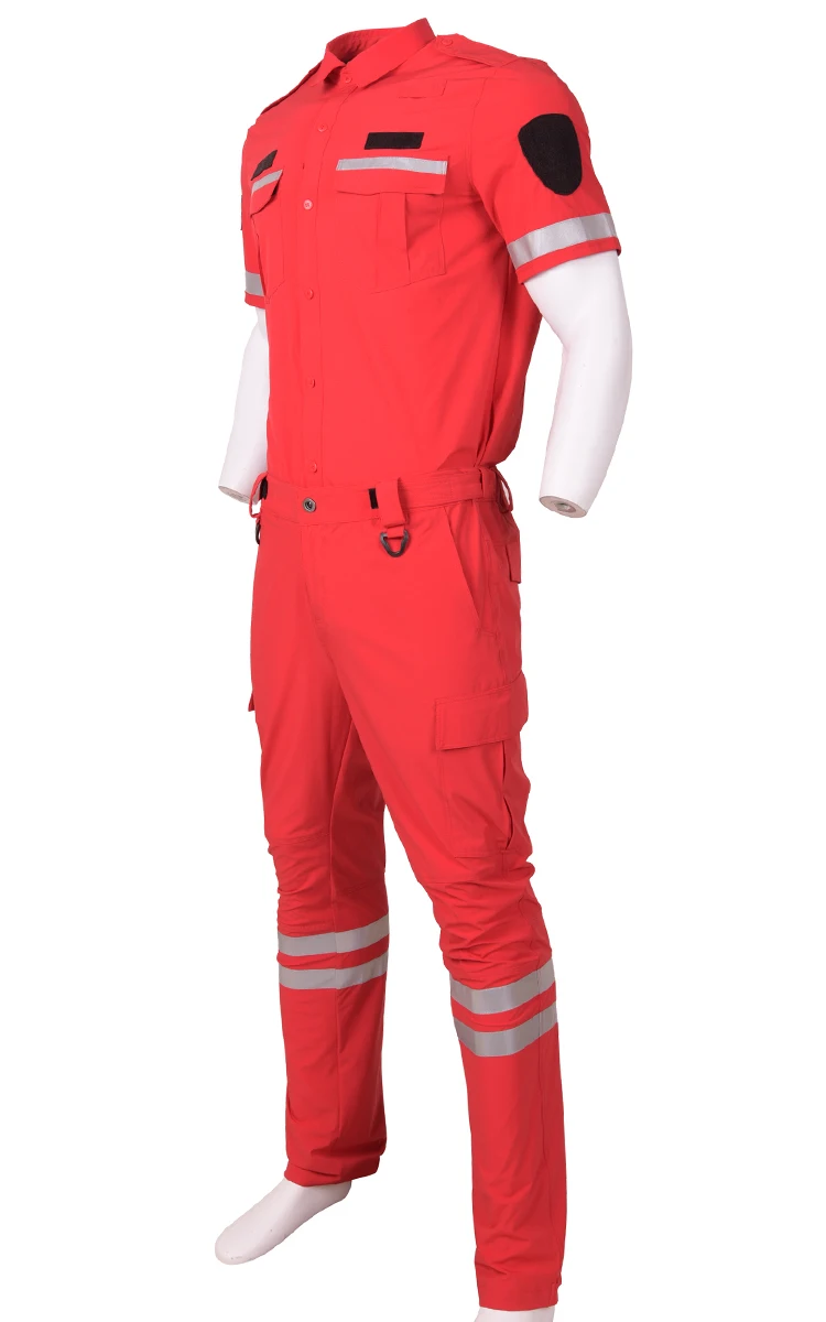 Summer Slim-Fit Quick Dry Emergency Rescue Uniforms Security Physical Water Search and Rescue Training Uniforms Fire Uniforms