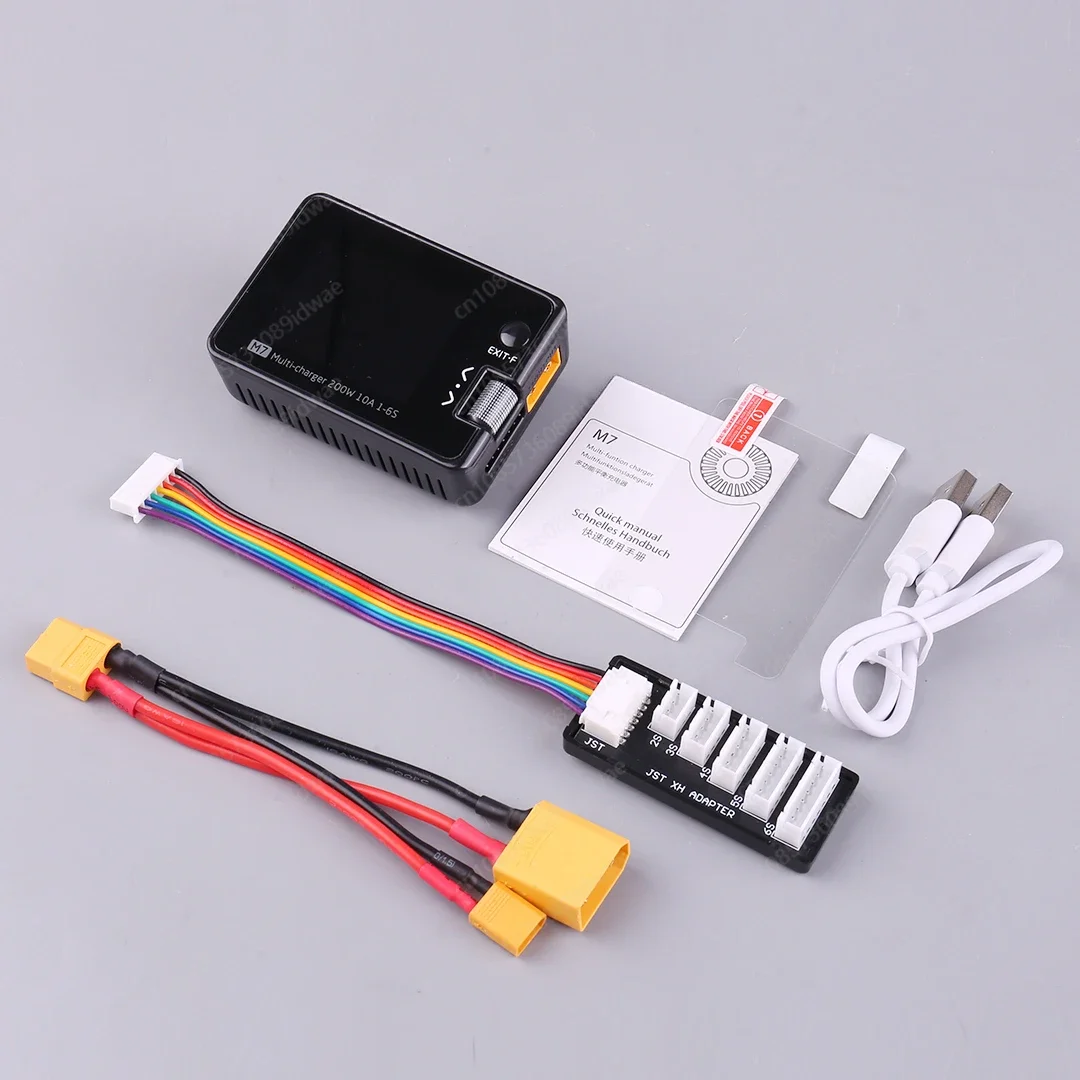 

M7 charger 1-6S 200W 10A model aircraft multi-function signal test compact balance charger