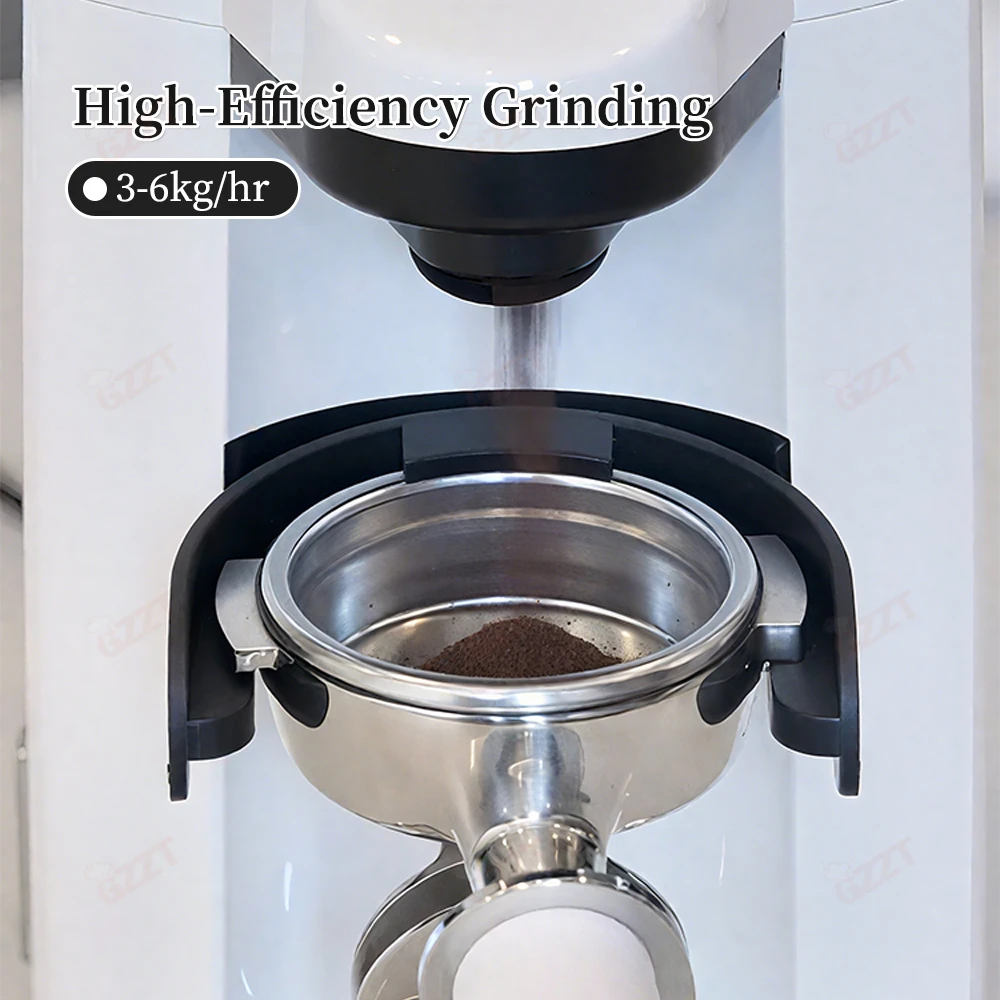 Aluminum Commercial Coffee Grinder, 50mm Auto-Adjustable Setting, 110V/220V Multivoltage for Business & Industrial Scenarios
