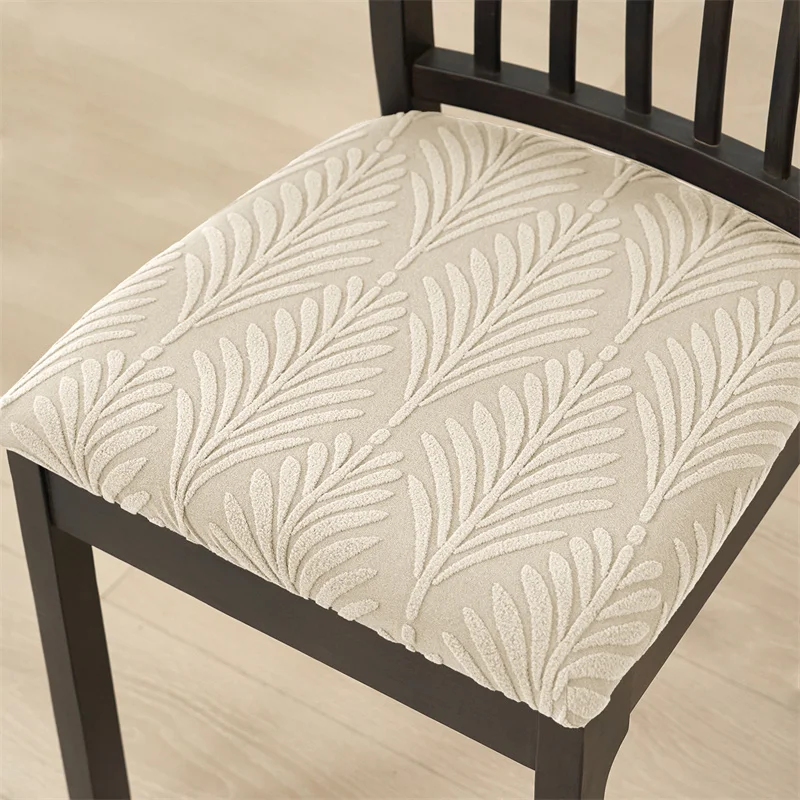 1/4/6 stücke Jacquard Stuhl Sitz Abdeckung Nordic Anti-schmutzig Esszimmer Stuhl Schonbezug Hause Abnehmbare Sitz Fall für Hotel Küche Party – Detail 7