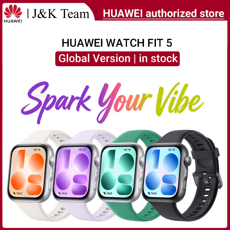  HUAWEI Watch FIT 5 Smartwatch,Global Version, compatible with iOS and Android,14 Day Battery Life,Heart Rate Sleep Monitor,GPS