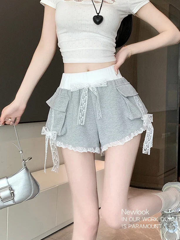 

Шорты женские, базовая, минималистичная домашняя одежда, короткие, из модала, из мягкой ткани, свободная посадка, на шнурке, с высокой талией, легкие, повседневные, однотонные