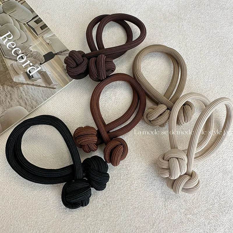 Vigorous Ball Hair Rope Dopamine High Ponytail Hair Ring High Elastic Rubber Band Female Hair Thickening Knotted Head Rope