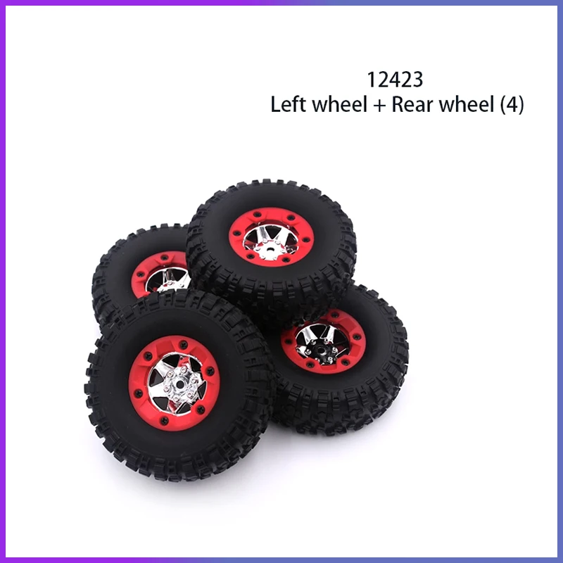 WLtoys 12428 1/12 RC Car Original Spare Parts 12428-C-0816 Left Wheel 0817 Right Wheel 12428-AB Car Tire Hub