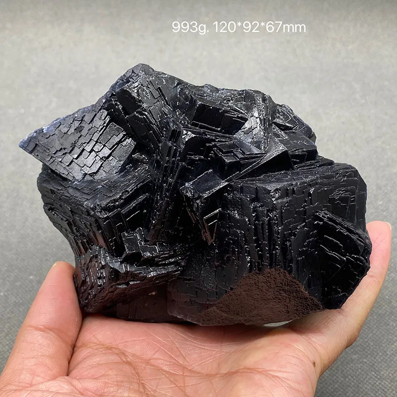 100% Natural Pakistani Black Rose Fluorite (Fluorescent Effect Red Fluorite) Calcite Rough Mineral Quartz Healing Crystal