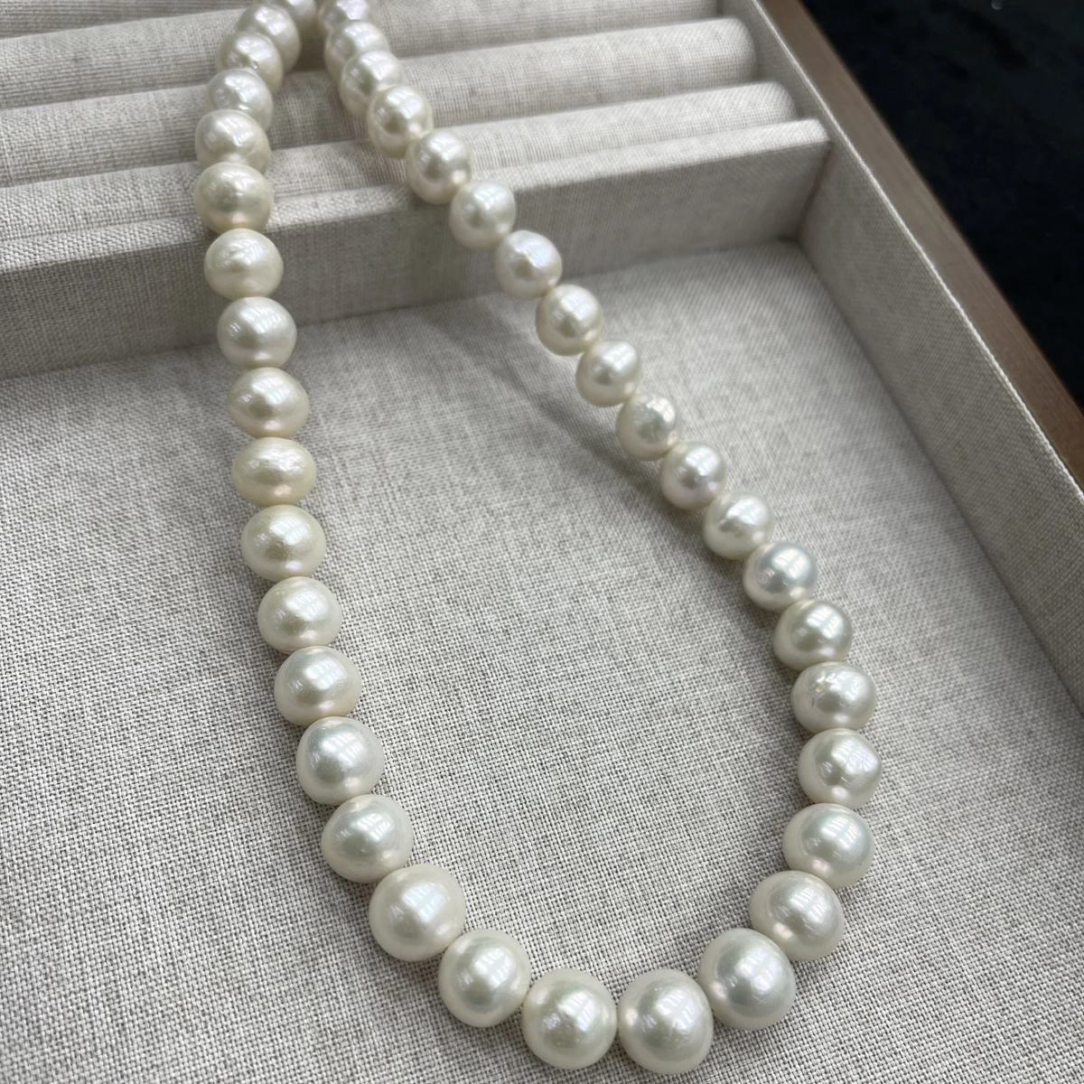 10-11-12-14mm Natural Freshwater Large White Edison Pearl Round Bead Jewelry Make DIY Necklace Earring Bracelet Accessory Women - view 3