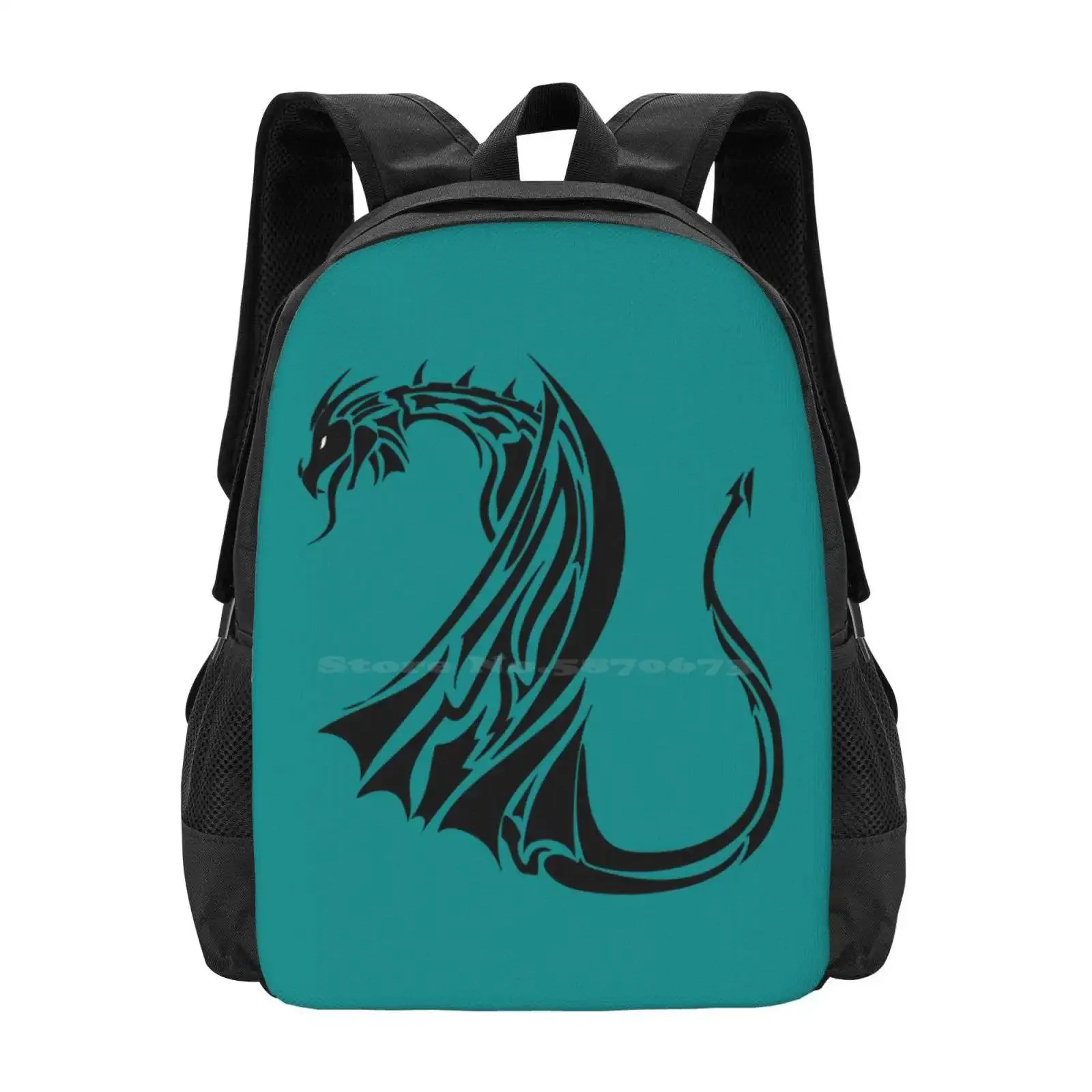 

Abstract Color Print Black Dragon Hot Sale Schoolbag Backpack Fashion Bags Magnet Dragon Skin Dragon Desk Mats Dragon Mouse