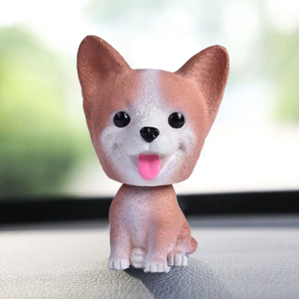 1Pc Car Ornaments Shaking Head Dog Doll Car Dashboard Toys Cute Nodding Puppy Auto Interior Accessories Auto Decor Kids Gift