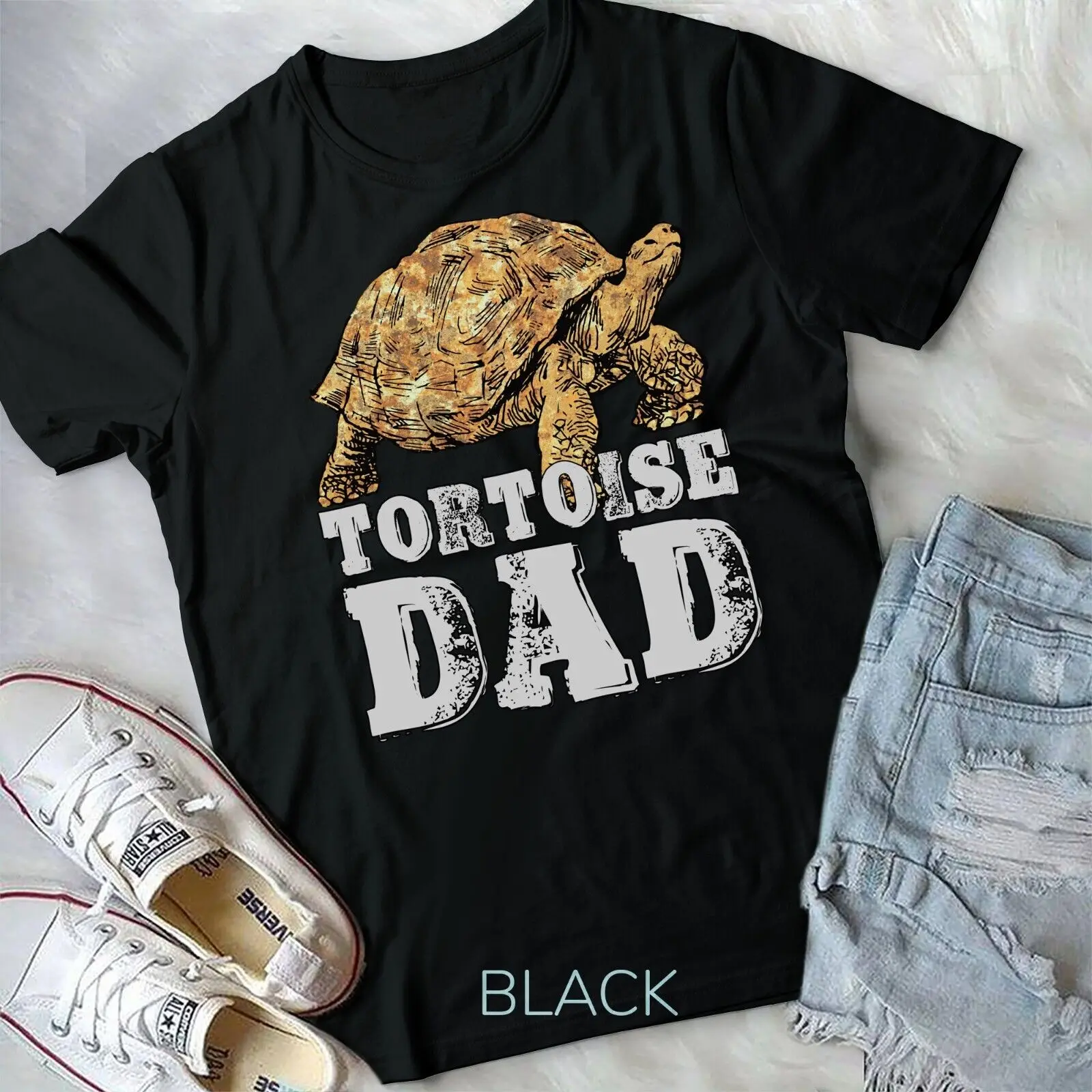 African Spurred Dad Sulcata Tortoise Unisex T-shirt