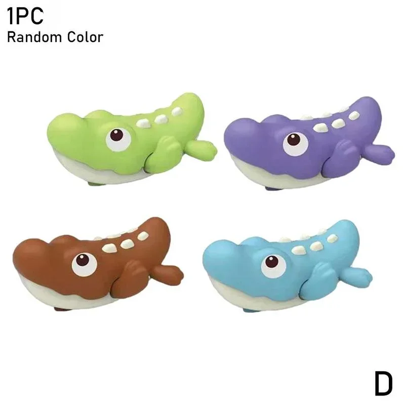 Children\'s Beach Toys Cute Bath Toys Shark Crocodile Type Wind-up Swimming Tail Wagging Rotating Device Baby Toy Fish Bear