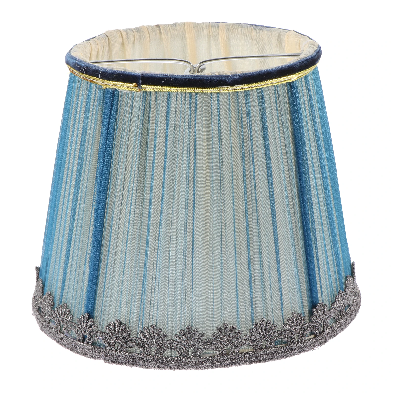 

Elegant Chiffon Lampshade Pleated Light Cover Replacement for Bedroom Interior Decor Soft Diffused Lighting Home Ornament