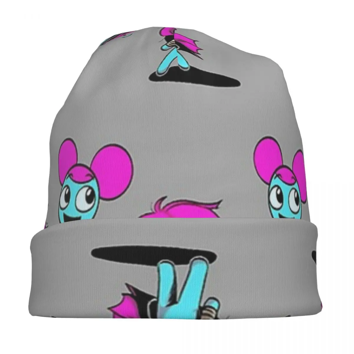 تعال وتعلم مع بيبي! تي شيرت FNF X Pibby Friends Skullies Beanies القبعات الدافئة الخريف قبعة محبوك بونيه قبعات الكبار