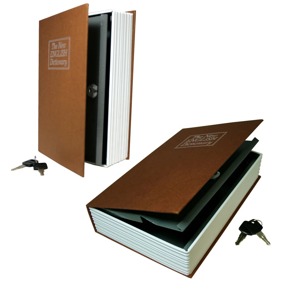 Anti-theft Home Hidden Portable Book Safe Box Small Secret Money Book Safe with Key Lock