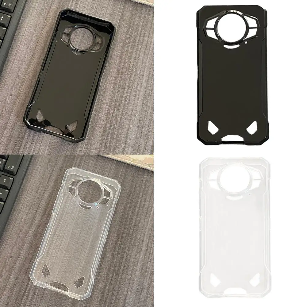 Case For Doogee S200 5G Black/ Transparent Phone Cover For Doogee S 200 Protective Shell Back Cases Funda U7P5