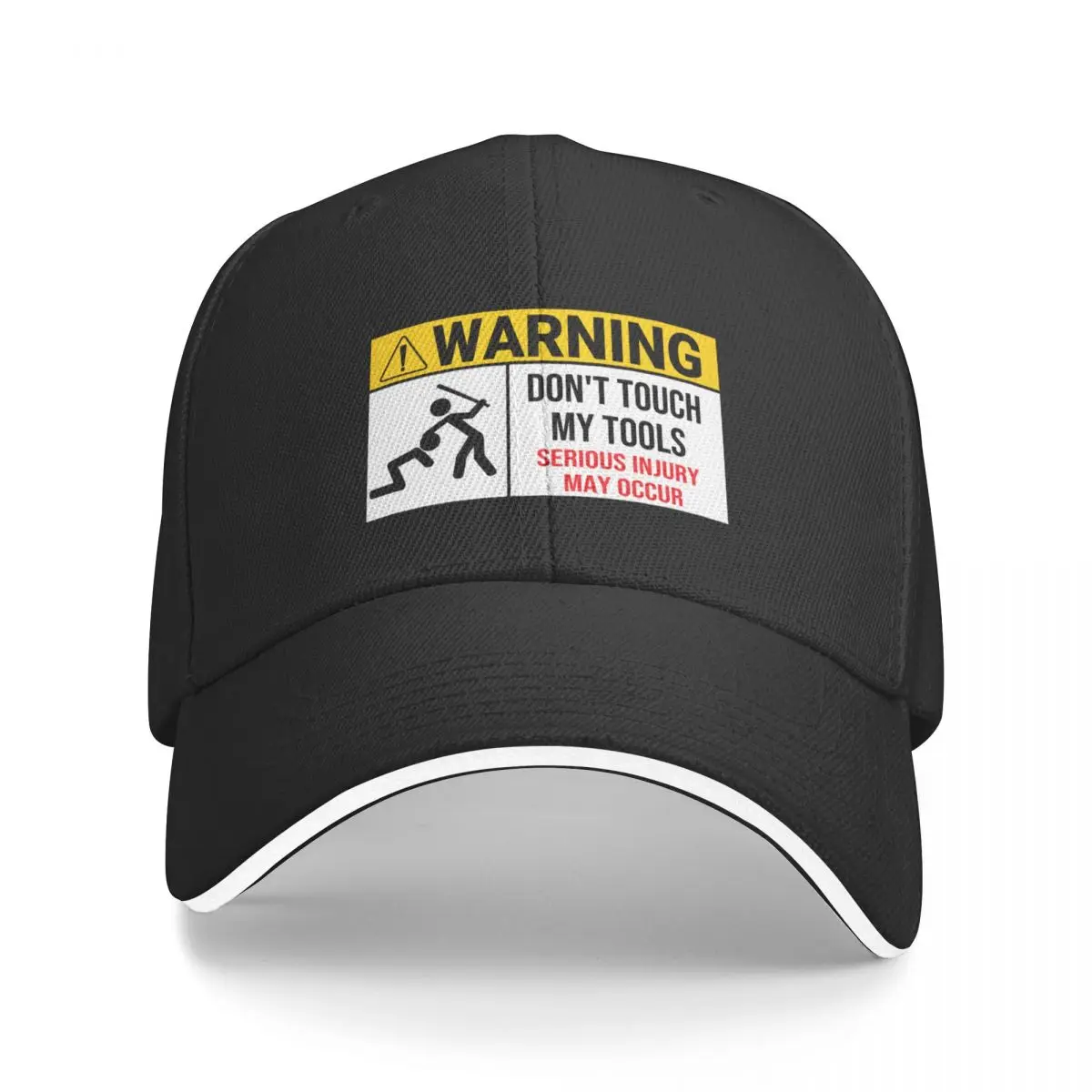 Funny Mechanic Warning sign - Don't Touch My tools Baseball Cap Trucker Hat Custom Cap For Girls Men's