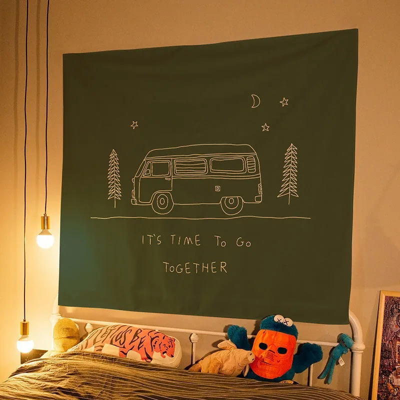 Cartoon Background Cloth Wall Decorative Tapestry Home Living Room Tapestry