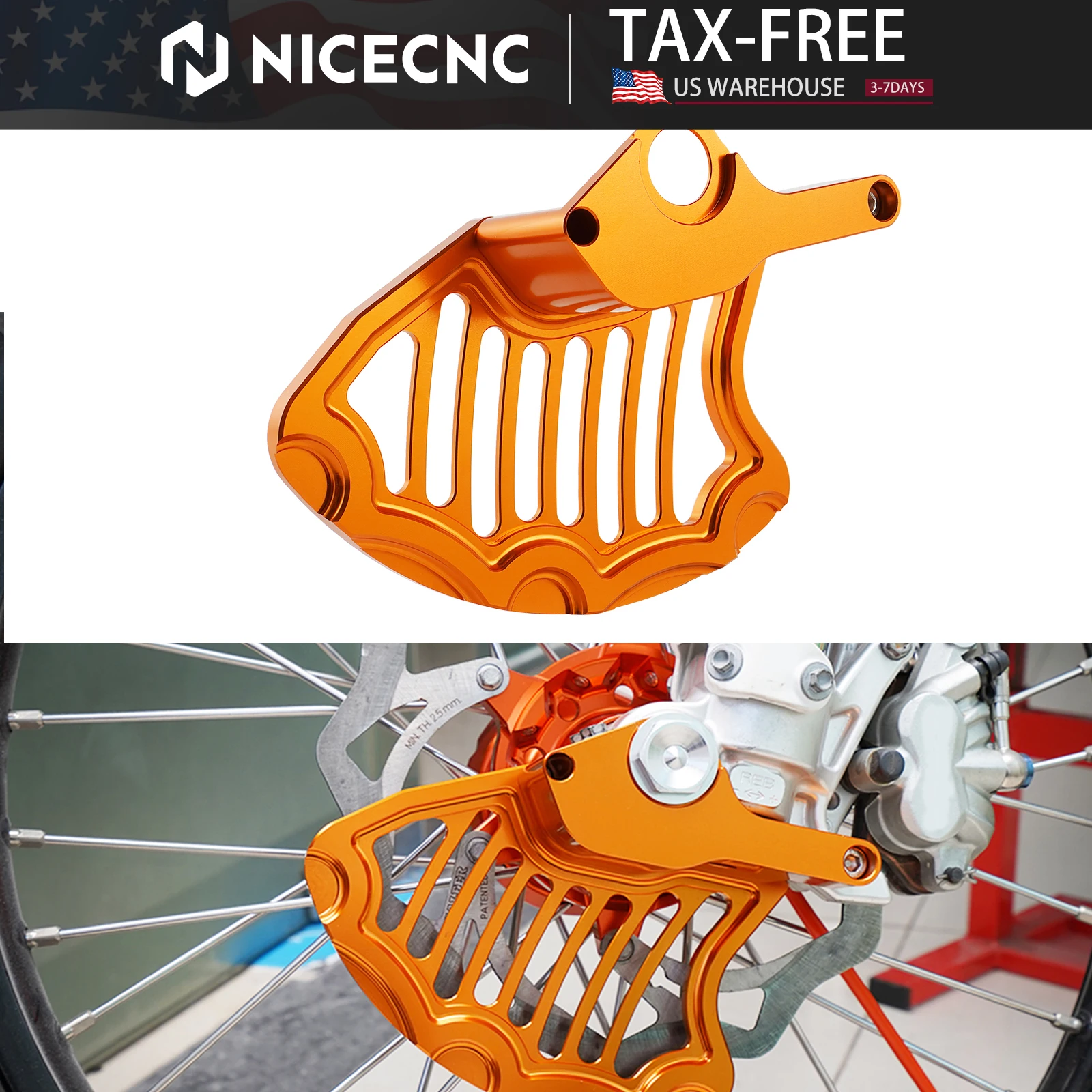 

NICECNC для KTM EXC 300 2003-2015 EXC 250 EXCF 350 EXC 450 XCW XCF-W Защита переднего тормозного диска SX 125 SXF 250 SXF 450 XC 2003-2014