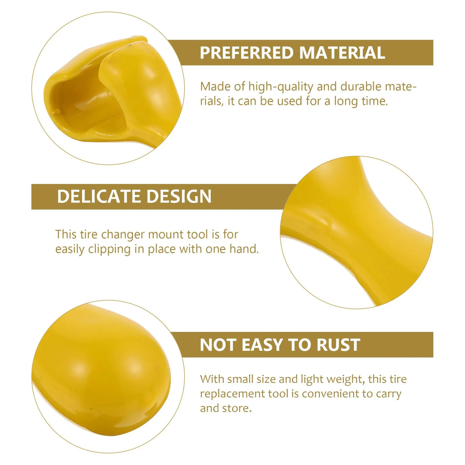 

1 шт., инструмент для замены шин мотоцикла, желтый прочный держатель для шин, сверхмощный зажим с резиновым покрытием, легкий вес с одной рукой