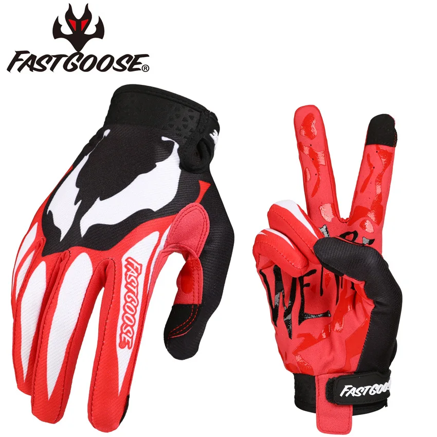 

FASTGOOSE Thin Full-Finger Motocross Motorcycle Rider Gloves Perfect for Spring Summer & Autumn Cycling Sweat Absorbing ComfortT