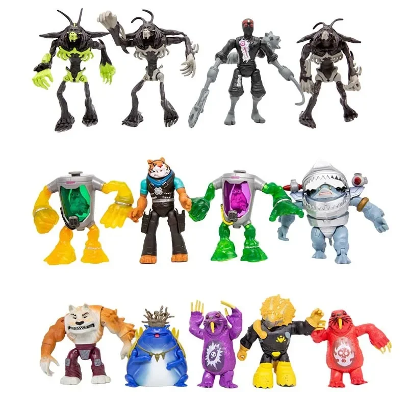 Teenages Mutants Ninja Turtles Movie Version Michelangelo Donatello Movable Joint Action Figure Model Toys Collect Ornaments