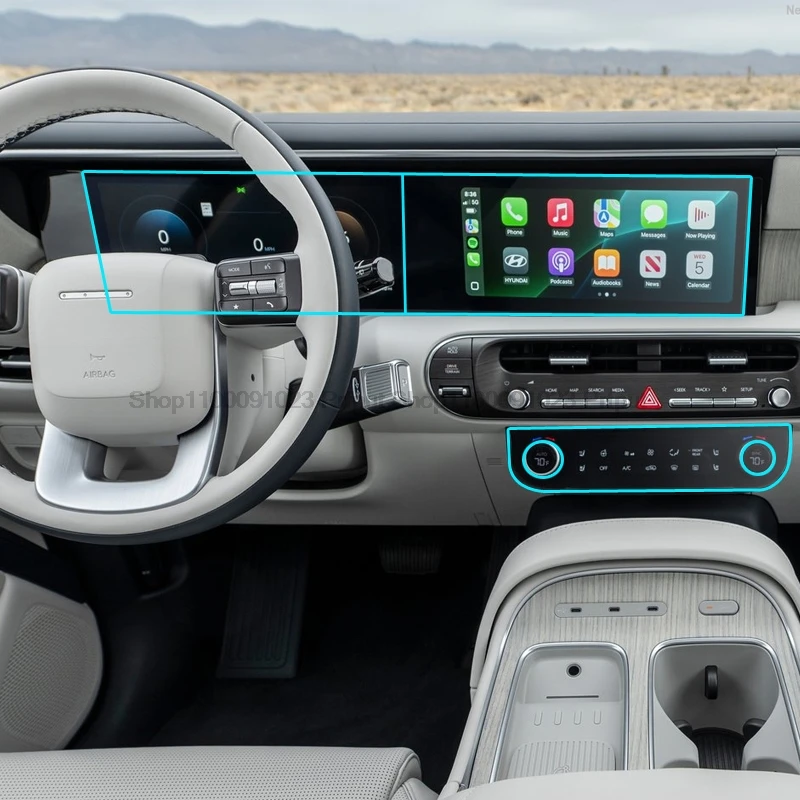 

Закаленное стекло для Hyundai Palisade 2025 2026, автомобильная навигация, ЖК-дисплей, защита экрана прибора, автоаксессуары