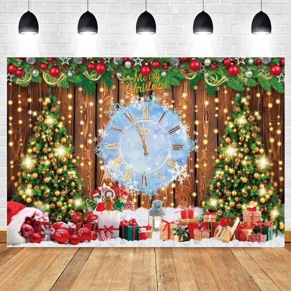 冬のクリスマス写真撮影背景木製ボードカラフルなライトペンダン - Photography Lighting And Background のレビューと価格