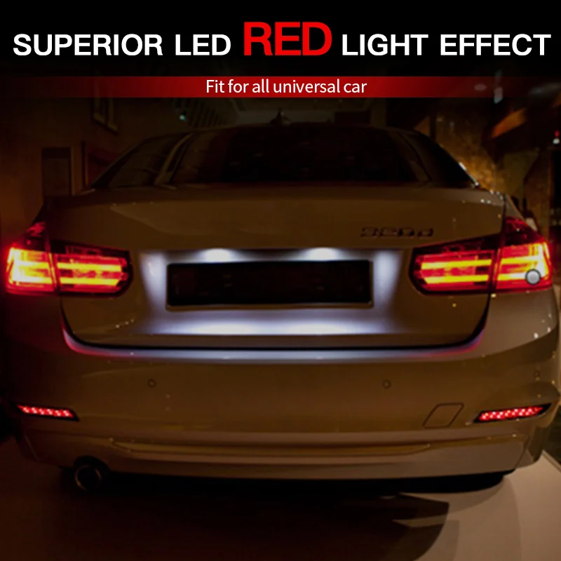 

2×LED Rear Brake Light Bumper Reflector Taillight Lamps Red Fog Lamp for BMW F30 F31 F35 3-Series/F34 F32 F33 F36 3/4 Series GT