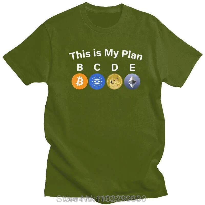 هذا هو خطتي بيتكوين كاردانو دوجكوين Ethereum تي شيرت الرجال القطن تيز ADA BTC التي شيرت قصيرة الأكمام الجرافيك تي شيرت الملابس #4