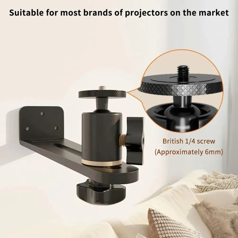 Nuevo Soporte giratorio para proyector 360, soporte para proyector ajustable multiángulo con tornillo de 1/4