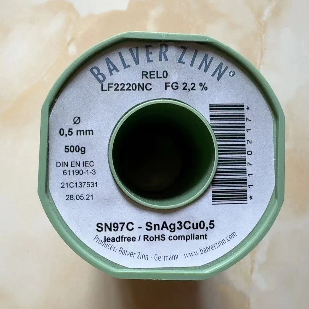 

German BALVER ZINN Lead-Free Solder Wire SN97C 0.5mm Wire Diameter Silver Containing 3% Solder Wire Halogen-Free Selling in Bulk