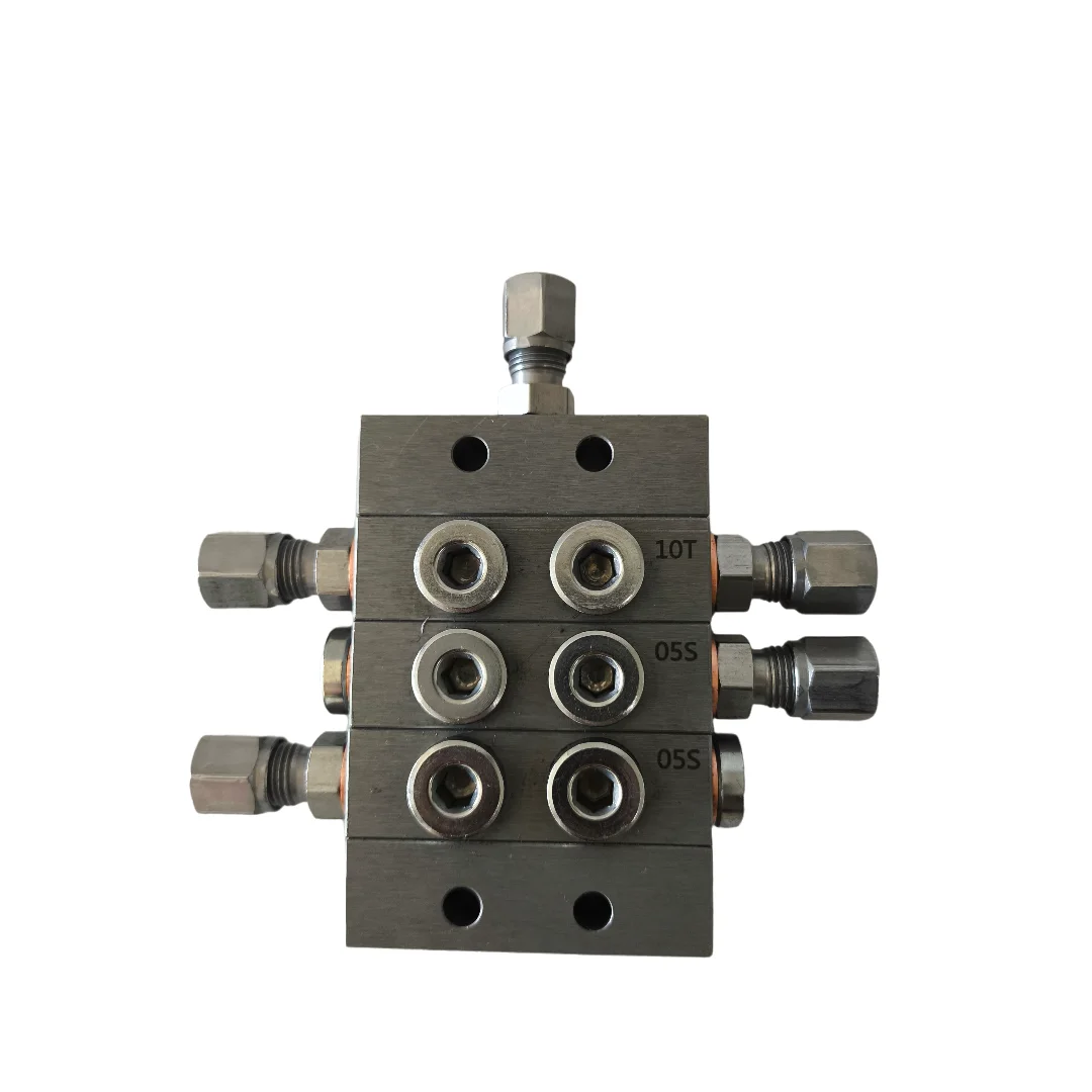 OEM DSV Progressive Grease Distributor Double Manifold Lobe Device Diverter Valve Lubricating Oil Progressive Distributor