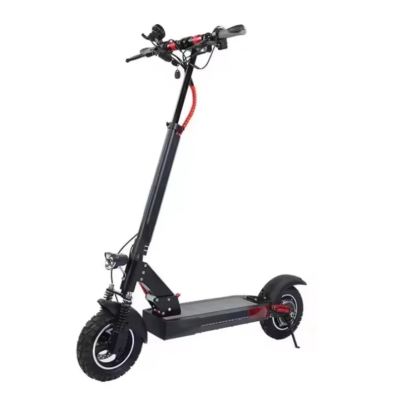 

10 Inch Adult Lithium Battery Folding Mini Electric Scooters for Walking Two-wheeled Handbrake Scooter With Seat and Light