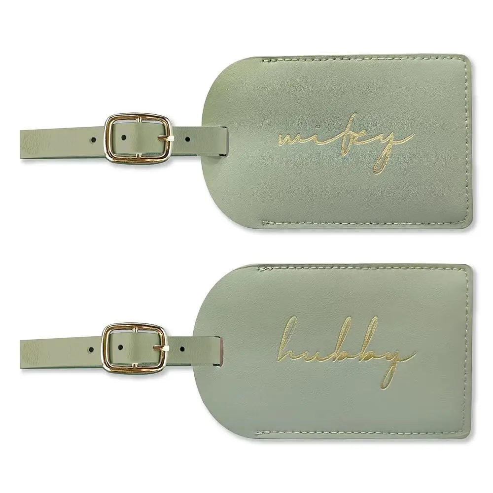 

Hubby and Wifey Luggage Tags, Bridal Shower Gifts, Honeymoon Travel Essentials,Engagement Gift for Couples