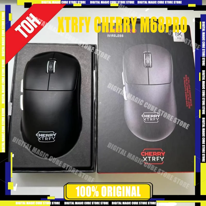 

XTRFY Cherry M68PRO Esports Gaming Mouse PAW3395 Lightweight Wireless 8K 650IPS 50G 8000Hz Adjustable DPI Ergonomic Optical Gift