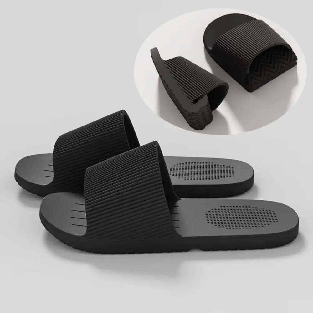 Soft EVA Foldable Slippers Flat Sole Massage Insole Bathroom Slippers Unisex Style Portable Non Slip Slippers Travel Use