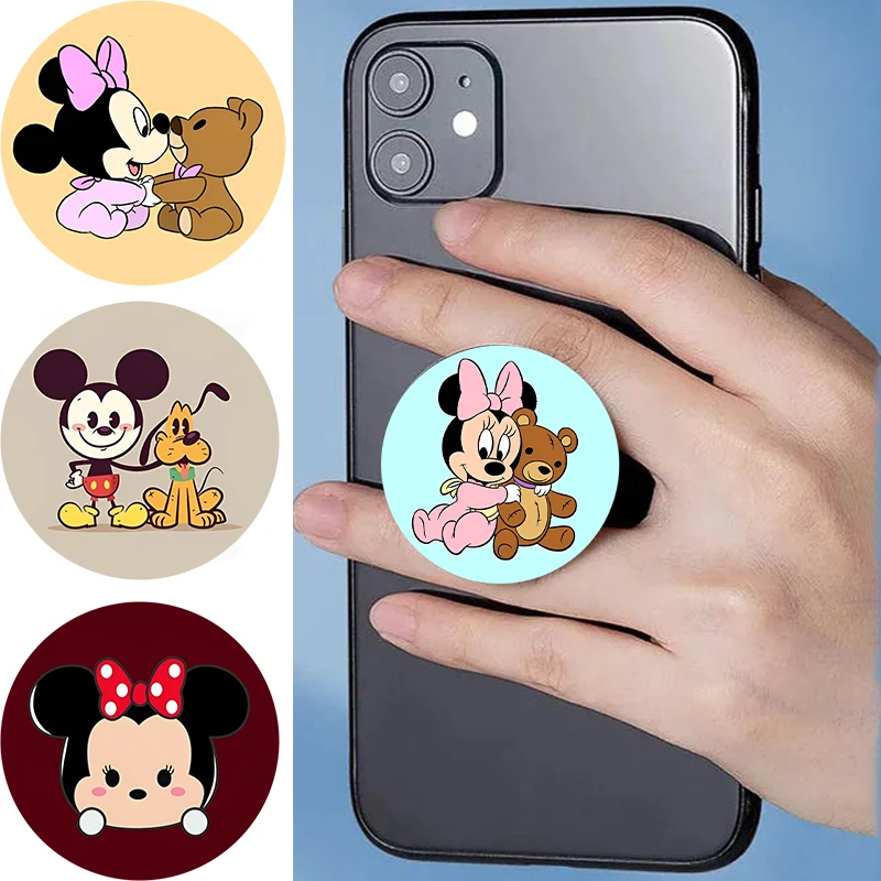 

Anti Fall Phone Holder M-Mickey For iPhone 16 Griptok Mobile Phone Holder Stand Finger Ring Soporte Movil Pro iPhone 15 Pro Max