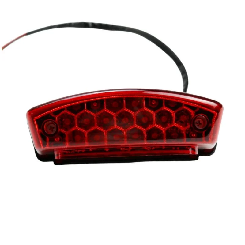 Red Rectangle LED Brake Tail Light Dirt Bike Quads Dual Sport CRF ATV Custom CR